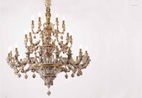 Lustre décoratif personnalisé, luxe moderne, grand lustre en céramique fait main pour hall d'hôtel, luminaire de plafond moderne