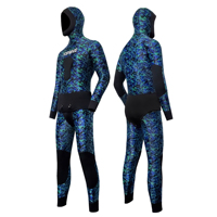 Combinaison de plongée en néoprène camouflage à cellules ouvertes pour homme, 2 pièces, 3MM 5MM 7MM, pour la pêche sous-marine et la plongée libre