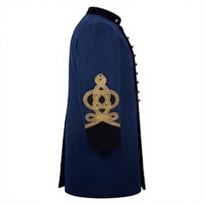 Manteau long croisé pour homme style vintage avec décorations aux manches, idéal pour les occasions formelles et l'extérieur - Product Image 5