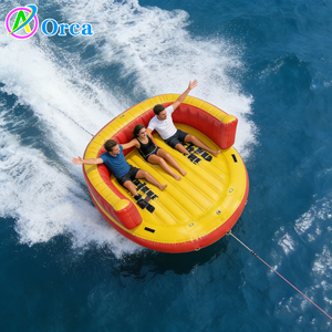 Bateau gonflable de haute qualité pour la navigation à rames, Crazy Spinning UFO Slider, 4-6 places, <span class=keywords><strong>fauteuil</strong></span>, bateau disco gonflable, tube de ski nautique remorquable - Product Image 4
