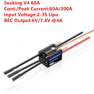 Nouveau <span class=keywords><strong>Hobbywing</strong></span> Seaking30A/60A/90A/120A/160A V4 ESC grand courant intégré BEC LP67 entièrement étanche haute poussée pour bateau RC - Product Image 3