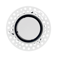 Aérateur circulaire réglable - Contrôle de flux d'air rotatif ON/OFF, diffuseur perforé en ABS pour système de ventilation CVC