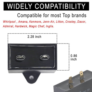 Relé <span class=keywords><strong>de</strong></span> Arranque del Compresor del Refrigerador W10613606, Condensador Compatible con Refrigeradores <span class=keywords><strong>Whirlpool</strong></span> W10416065 PS8746522 67003186 - Product Image 3