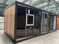 Usine de fabrication de maisons mobiles personnalisables : Maison mobile pliable et extensible de 10 pieds à toit plat, incluant chambre, cuisine et salle de bain