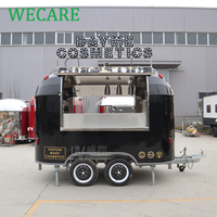 WECARE personnalisé 3m petite remorque alimentaire Pizza Burger Taco camion entièrement équipé Hot Dog café chariot Vintage Food Truck à vendre