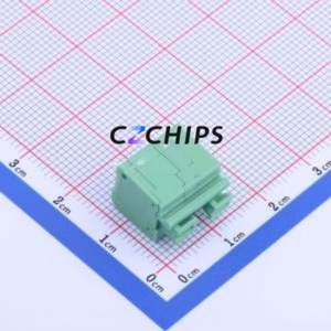 KF236-7.5-2P Spring Terminal Block Through hole Component (THT),P=7.5mm Connector 1x2P 7.5mm Green 2P - Product Image 2