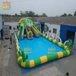 Châteaux gonflables WODI de qualité commerciale en PVC 0,9 mm avec toboggan pour festivals aquatiques et activités - Product Image 4
