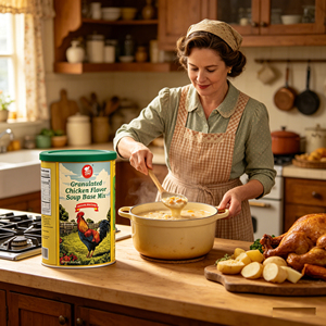 Base de Sopa Granulada con Sabor a <span class=keywords><strong>Pollo</strong></span> del Fabricante para <span class=keywords><strong>el</strong></span> Mercado de EE. UU. y la UE, HALAL, Marca Privada, Precio Competitivo, 1 kg Enlatado - Product Image 2