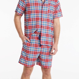 Ensemble <span class=keywords><strong>de</strong></span> pyjama en coton pour <span class=keywords><strong>homme</strong></span>, options à carreaux et rayures, personnalisation en gros, acceptation des échantillons - Product Image 2