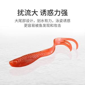 เหยื่อตกปลาแบบนิ่มหางงอ ขนาด 3.5 นิ้ว สำหรับตกปลาแบส เหยื่อปลอม - Product Image 2