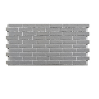 Revêtement mural en briques grises NEU, conforme à la norme ASTM E84, ignifuge, en polyuréthane, imperméable, panneau décoratif pour murs d'art.