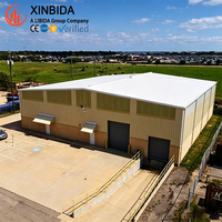 Entrepôt logistique préfabriqué en structure métallique, atelier, bâtiment industriel, bâtiment commercial, entrepôt en structure métallique