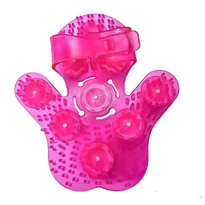 Guanto massaggiante con sfere in acciaio sportivo 360 °   Massaggiatore rotante per agopressione con sfere a rullo per la terapia dei meridiani muscolari - Product Image 3