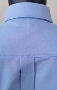 Camicie eleganti ricamate alla moda a maniche lunghe business casual Polo <span class=keywords><strong>oxford</strong></span> camicie da uomo in <span class=keywords><strong>slim</strong></span> <span class=keywords><strong>fit</strong></span> blu - Product Image 6