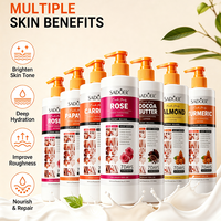 OEM 500ml Soin Anti-rides Bio aux Extraits de Plantes (Rose, Carotte, Curcuma, Amande) Hydratant, Éclaircissant