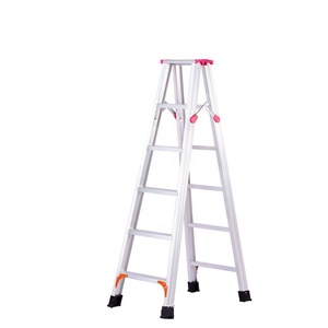 Échelle de travail pliable en alliage d'aluminium pour l'extérieur Échelle d'homme Échelle d'échafaudage pliable à forte charge Échelle à chevrons - Product Image 5