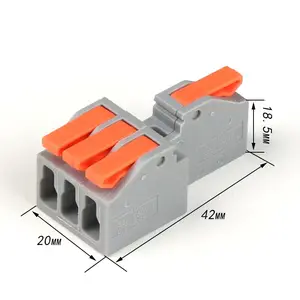 New T-splitter Push-in Wire Connector 1 In Multiple Out Fast Wire Connector Quick Spring Splicing Wire Connectors
