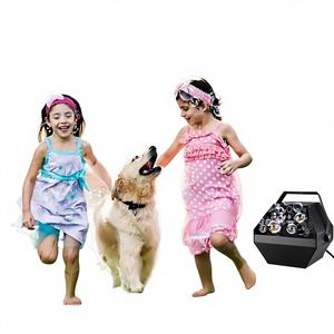 Máquina de Burbujas Mini DJS de 60W (Modelo Pequeño) - Líquido Seguro y No Tóxico para Juegos y Eventos en Casa, Hecho en Guangdong - Product Image 1