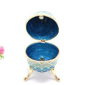 Shinnygits-caja de joyería esmaltada en forma de huevo de Pascua, regalo de negocios, recuerdo, Faberge - Product Image 2
