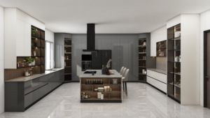 Juego <span class=keywords><strong>de</strong></span> armarios <span class=keywords><strong>de</strong></span> PVC completos a medida, armarios <span class=keywords><strong>de</strong></span> cocina <span class=keywords><strong>de</strong></span> <span class=keywords><strong>vinilo</strong></span> pequeños y modernos del proveedor <span class=keywords><strong>de</strong></span> Guangdong - Product Image 3