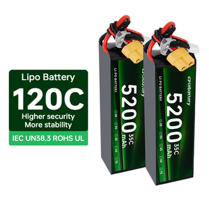 Paquete de Baterías al por Mayor de Alta Descarga 5200mAh 5000mAh 100C 120C 4S 6S 8S para Drones y Aviones RC 8000mAh-8S Venta al por Mayor de Alta Descarga - Product Image 1