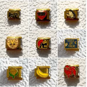 Nueva Serie de Pulseras Modulares Estilo Italiano con Diseño de Mariposa Dorada y Cadena de Ensamblaje Personalizable - Product Image 2