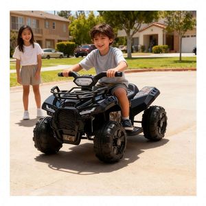 Electric Toddler Ride-On <b>Car</b> <b>Push</b> Handle Battery Powered ABS Plastic Construction Toy Indoor/Outdoor Use Educational Gift Double - Product Image 6
