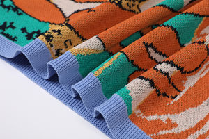 Maglioni Corti da <span class=keywords><strong>Donna</strong></span> con LOGO Personalizzato, Design Jacquard a Maniche Corte, Maglieria Estiva, Pullover Lavorato a Maglia - Product Image 5