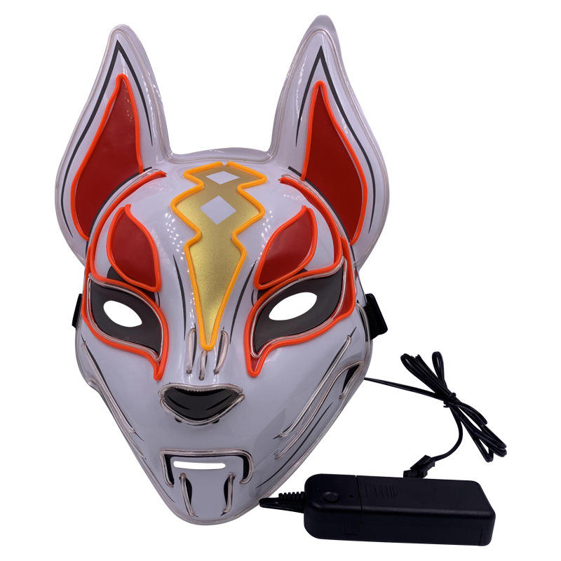 LED Halloween Mask Luminous Glow Dark Mascaras Halloween Party Costume Cosplay Masques Horror Props Neon light Masquerade