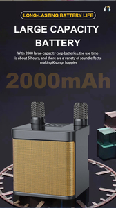 Inicio Hifi Audio altavoz efecto MICRÓFONO INALÁMBRICO fiesta Ktv Bluetooth altavoz Karaoke Subwoofer micrófono portátil Karaoke <span class=keywords><strong>familia</strong></span> Oem - Product Image 6
