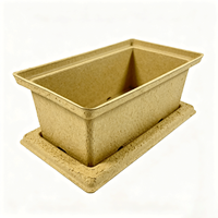 Pots en papier de tourbe rectangulaires biodégradables écologiques jetables pour la plantation de graines dans les jardinières