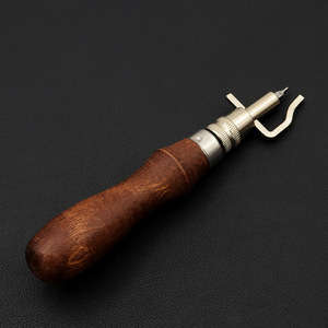 Outil de rainurage du cuir à 7 rainures réglables, pour la création de biseaux et les plis de <span class=keywords><strong>couture</strong></span>, outil de bricolage pour le travail du cuir - Product Image 6