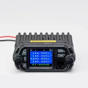 KT-8900D FCC CE mini vhf uhf, pantalla de doble banda a color, radio móvil de largo alcance para coche