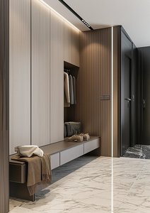 Meuble à chaussures d'entrée sur mesure <span class=keywords><strong>de</strong></span> luxe pour toute la maison, unité <span class=keywords><strong>de</strong></span> rangement grande capacité pour villa - Product Image 3