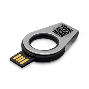 Gitra tùy chỉnh mini xoay USB Flash Drive Keychain 1GB-32GB Mini Acrylic rõ ràng logo kim loại với giao diện 2.0 bán buôn - Product Image 3