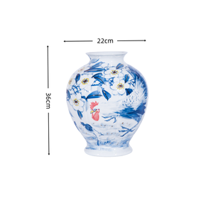 Jarrón de <span class=keywords><strong>Porcelana</strong></span> de Jingdezhen con Diseño Art Deco de Gallo y Granada, Exquisito, Hecho a Mano, Ecológico, Decoración para el Hogar - Product Image 3