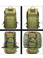 Sac à dos médical tactique unisexe pour l'extérieur, trousse de premiers soins avec fonction antivol pour les voyages et les sports de plein air - Doublure en PVC