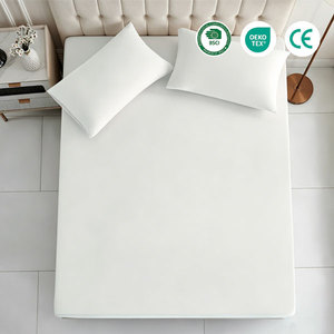 Funda de colchón elástica de nailon y elastano con bolsillos profundos, protector de colchón antideslizante y suave, tamaño completo - Product Image 1
