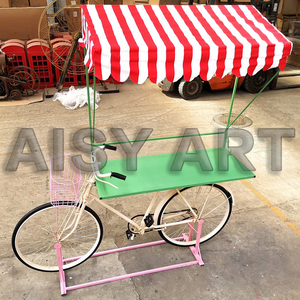 Vacances romaines pastorale vélo affichage modèle métal fer café Restaurant scène pour vitrine peint pour bureau étagère cadeau - Product Image 2