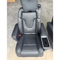 Sièges pliants en cuir noir classique pour Kia Vito, V-Class, W447, V260, V300 et Metris