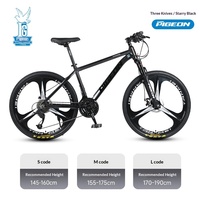 Vélo de montagne tout-terrain multi-vitesses Feige pour homme, cadre en acier carbone 24 pouces, freins à disque doubles, fourche à ressort pour l'extérieur