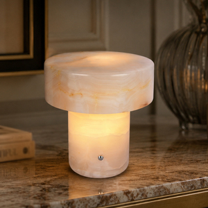 Natural Stone Rechargeable <b>Touch</b> Table <b>Lamp</b> Portable Cordless Night Light Ambient <b>Lamp</b> for Bedroom Living Room Hotel OEM ODM - Product Image 1