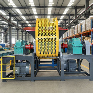 Полностью автоматическая установка для измельчения автомобильных отработанных шин, шредер для пластиковых труб, автоматическое оборудование для переработки резины, производственная линия, распродажа - Product Image 1