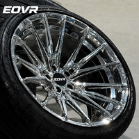 Rines Cromados Cóncavos de Lujo Forjados a Medida para Audi RS6, BMW, Mercedes Gtr, 5x114.3, 5x120, 5x112, 18, 19, 20, 21, 22 Pulgadas