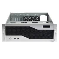 Panneau en aluminium Châssis de montage en rack 19 pouces Boîtier de serveur 4U profondeur courte 350mm