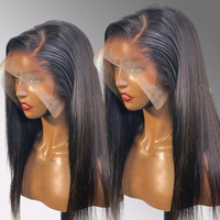 Pelucas de Cabello Humano Brasileño Baratas, Crudas, 13x6, Trenzadas, Lisas, Rizadas, 360 Full HD, con Encaje Frontal, Mezcla Natural, Sin Pegamento