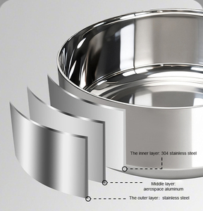 <span class=keywords><strong>New</strong></span> Heavy Duty Coldest Dog <span class=keywords><strong>Bowl</strong></span> Anti Rust Metal <span class=keywords><strong>Pet</strong></span> <span class=keywords><strong>Bowl</strong></span> Non Slip 3 Camadas Isoladas de Aço Inoxidável Dog Água Food <span class=keywords><strong>Bowl</strong></span> - Product Image 5