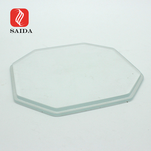 Panneau en verre trempé de 3mm pour le rectangle d'hexagone d'éclairage de LED pour le remplacement d'ombre en verre de lampe - Product Image 2