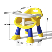 Chaise haute pour bébé, tabouret pliable, chaise pour nourrisson, chaise en plastique de sécurité pour la maison, dossier multifonctionnel, petit tabouret