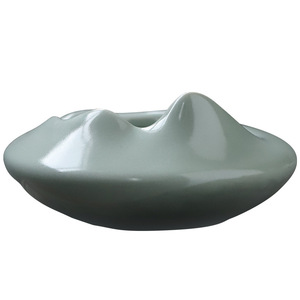 Cenicero de celadón redondo, cocido en horno, estilo chino, accesorio decorativo para el hogar - Product Image 5